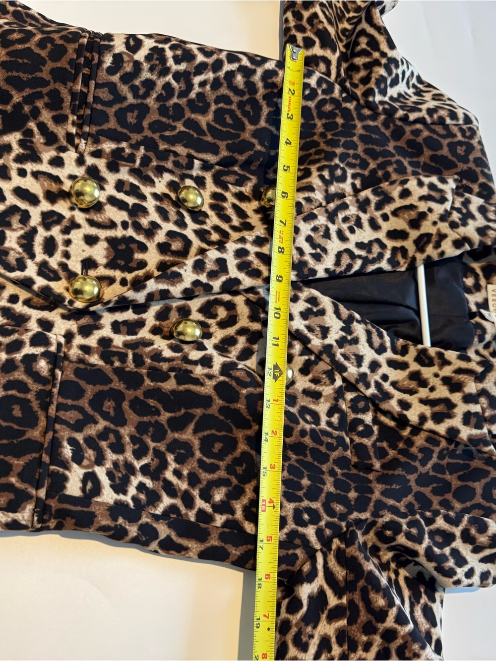 Veronica Beard Leopard-Print Double-Breasted Blazer in Brown - Picture 4 of 8